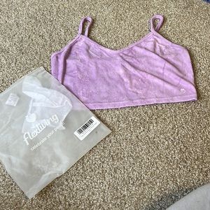 Never worn purple crop top